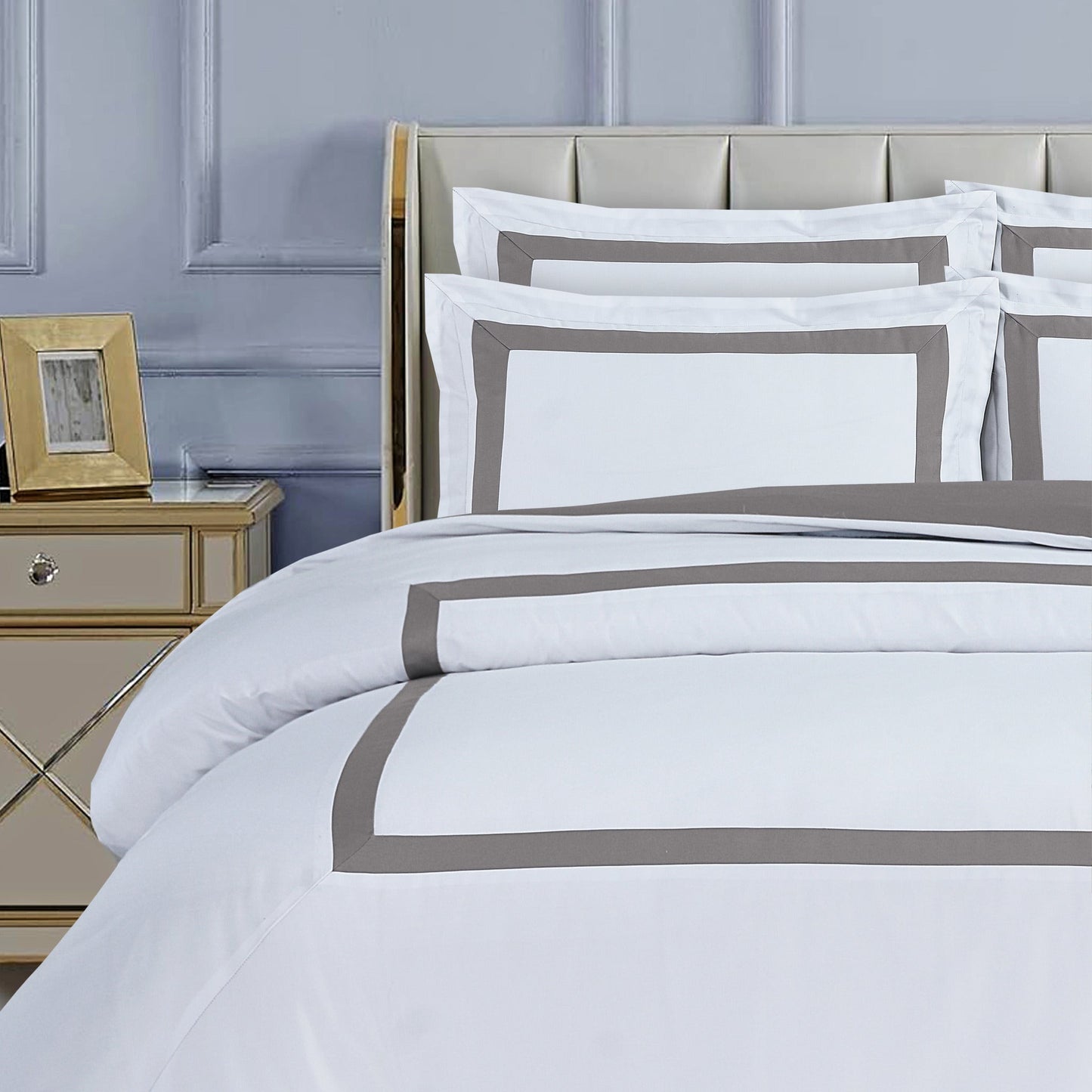 Province Hotel Collection - White - Taupe Tape #BL2-8