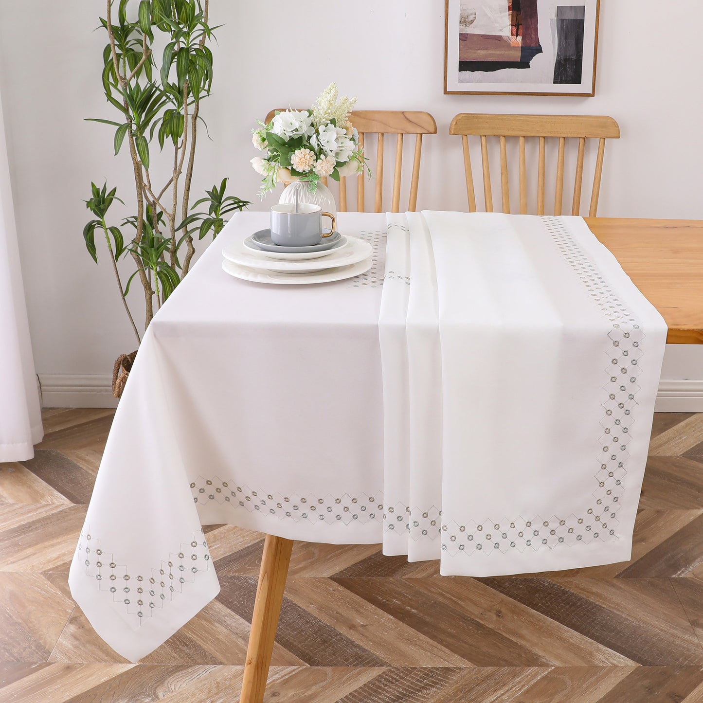 Tablecloth Poly Linen-Look #TC1555